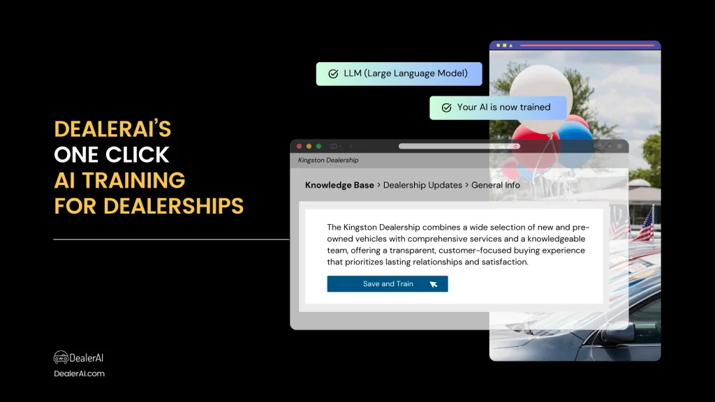 DealerAI's one click AI training for dealerships image 
